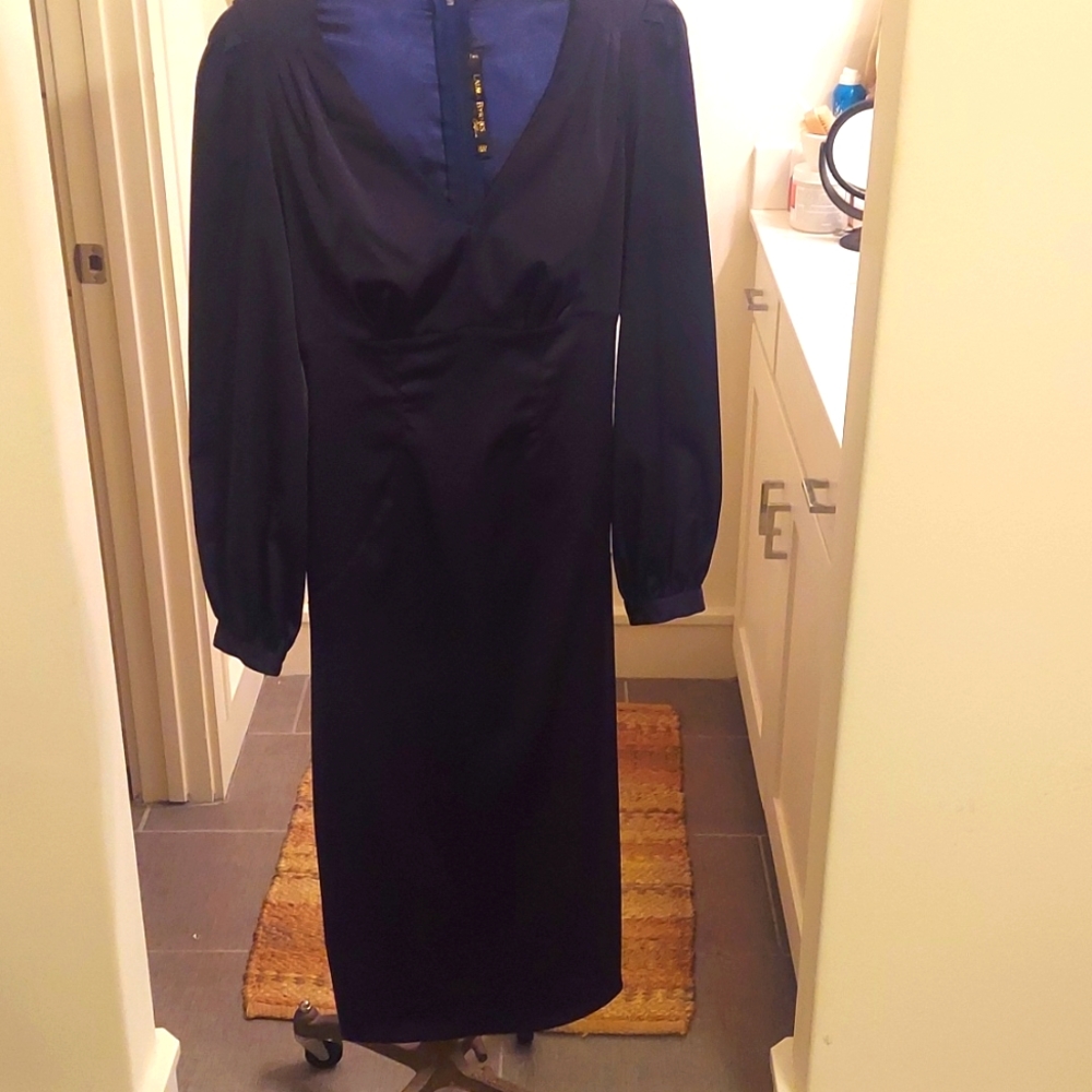 Laura Byrnes navy dress